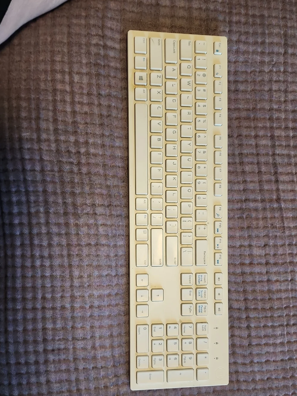 Dell Slim Full-Size Keyboard - Cream